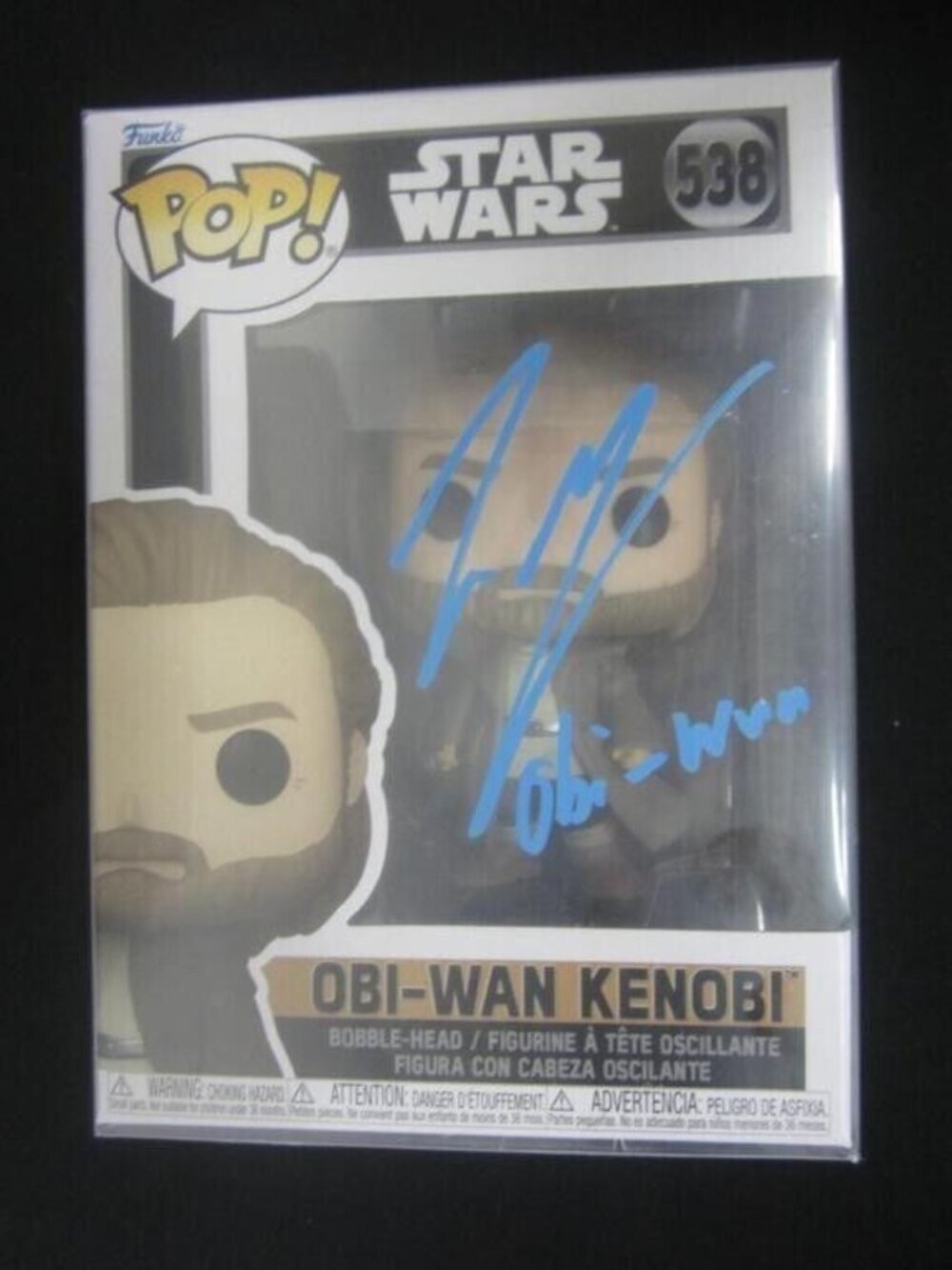 Ewan McGregor signed Funko POP! Star Wars Obi-Wan Kenobi #538 w/COA